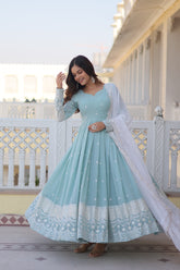 Designer Gown is luxury clothing Considered to be high quality Made by Thread & Sequins Embroidery. This is Made for Desirable Women's who deserve it