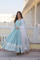 Designer Gown is luxury clothing Considered to be high quality Made by Thread & Sequins Embroidery. This is Made for Desirable Women's who deserve it